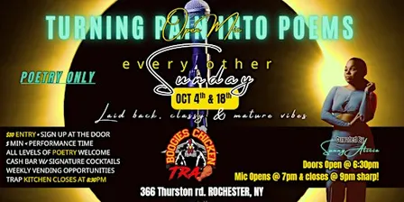Turning Pain Into Poems OPEN MIC
