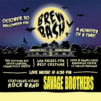 Halloween Party & Costume Contest - The Savage Brothers @ CT Valley Brewing