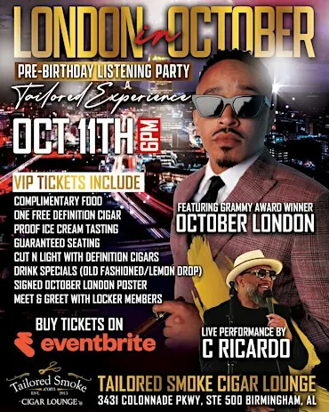 October London Pre Birthday Listening Party