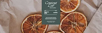 Content Lab: Content creation masterclass and co-work.
