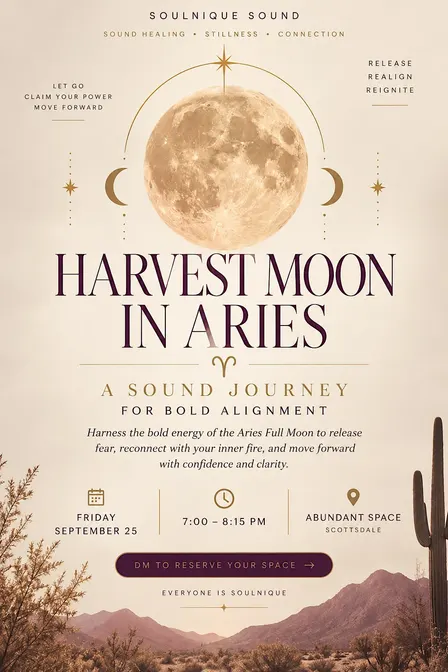 Harvest Moon in Aries: A Sound Journey for Bold Alignment