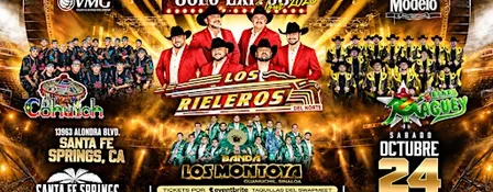 Los Rieleros, Banda Maguey, Cohuich y Banda Los Montoya