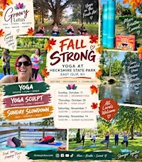 Autumn Themed Yoga at Heckshire East Islip State Park with Groovy Lotus