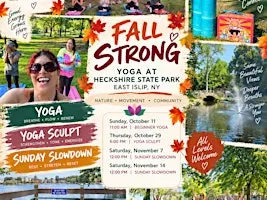 Autumn Themed Yoga at Heckshire East Islip State Park with Groovy Lotus
