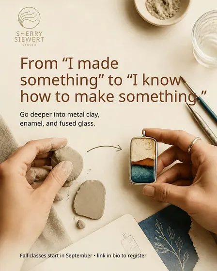 Metal Clay Fundamentals — 1pm Cohort (October 2026)