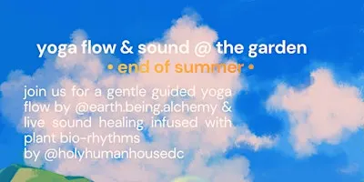 yoga & sound @ the garden (at New Brooklyn Farms in Mt. Rainier, MD)
