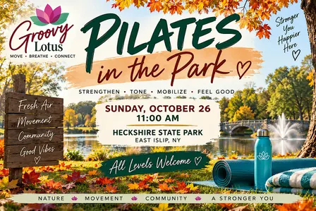 Autumn Themed Pilates at East Islip Heckshire State Park
