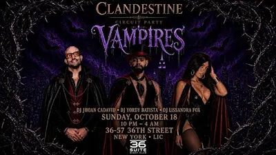 CLANDESTINE- VAMPIRES |ANNIVERSARY | HALLOWEEN EDICION