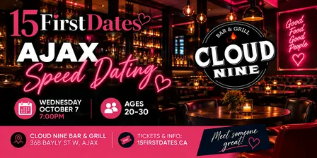 15FirstDates Ajax Speed Dating (Age 40-50)