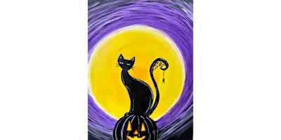 Halloween Cat - Paint and Sip in Orange County | Classpop!™