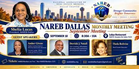 NAREB September Monthly Meeting: Building Stronger Communities Together