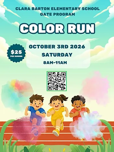Clara Barton's 9th Annual GATE Color Run!