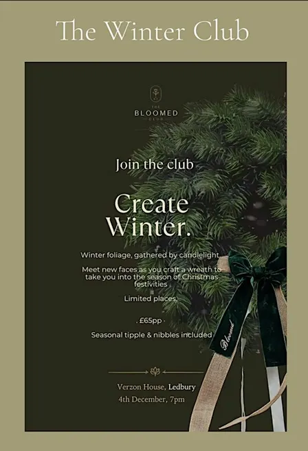Create Winter - Festive wreath workshop