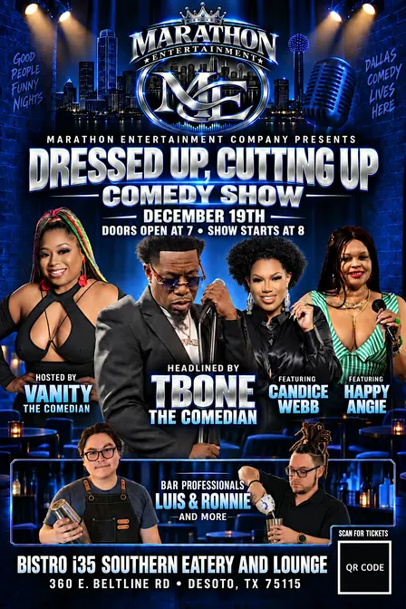 Dressed Up, Cutting Up Comedy Show w/ Dinner