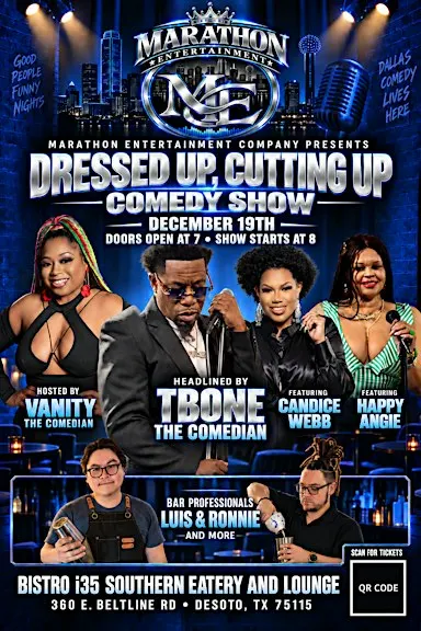 Dressed Up, Cutting Up Comedy Show w/ Dinner