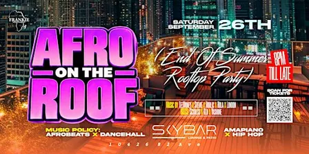 AFRO ON THE ROOF - End of summer Party
