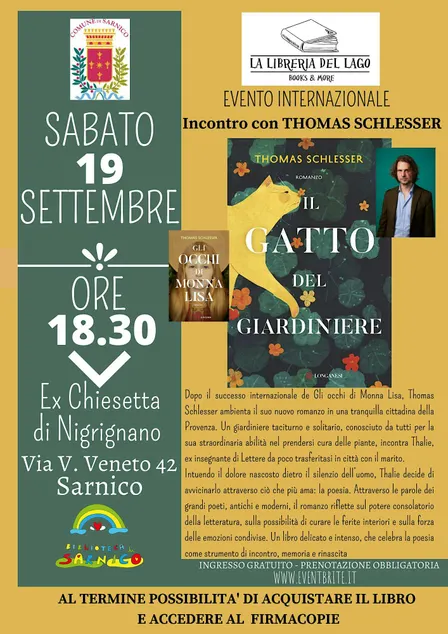 "Il gatto del giardiniere" con Thomas Schlesser