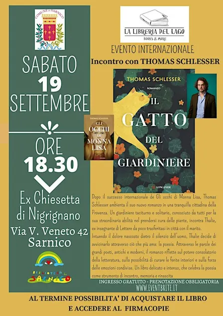 "Il gatto del giardiniere" con Thomas Schlesser