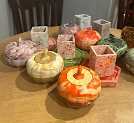 The Jesmonite Autumn Pumpkin Pot Workshop in BOROUGHBRIDGE