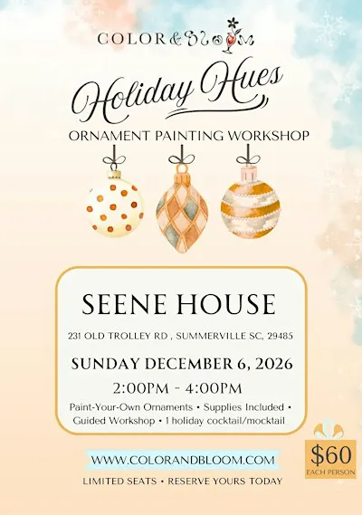 Holiday Hues | Ornament Paint and Sip