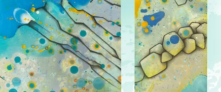 Fluid art + wine tasting