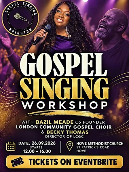 Gospel singing workshop with Bazil Meade MBE of LCGC