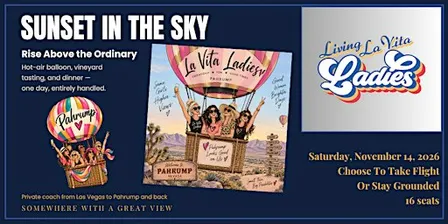 LIVING LA VITA LADIES PRESENT: SUNSET IN THE SKY