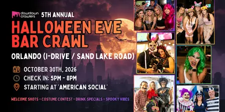 Halloween Eve Bar Crawl 10/30 - ORLANDO (International Drive / Sand Lake Road)