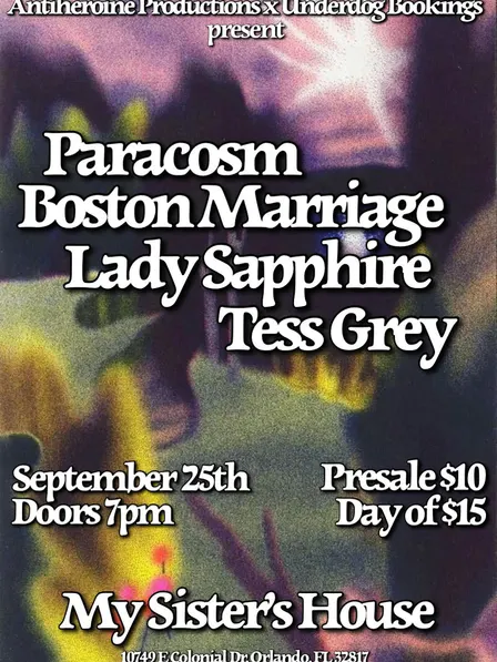 PARACOSM, LADY SAPPHIRE, TESS GREY