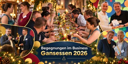 Begegnung im Business - Gansessen für den guten Zweck