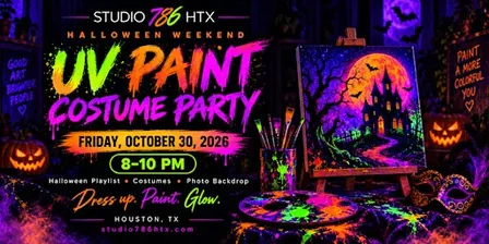 Halloween UV Paint Costume Party at Studio 786 HTX