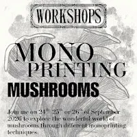 Monoprinting Mushrooms