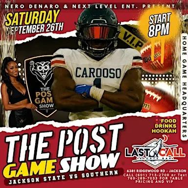 The Post Game Show  (Southern- Sat. Sept 26th)