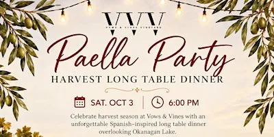 Paella Party Harvest Long Table Dinner