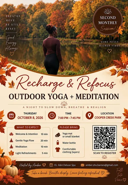 Recharge & Refocus: Outdoor Yoga + Meditation