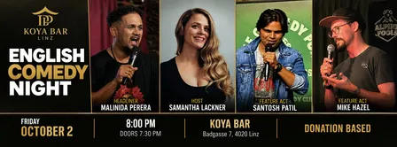 English Comedy Night at Koya Bar with Malinda Perera on Oct 2nd