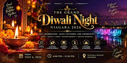 The Grand Diwali Night – Niagara 2026