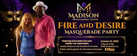 Fire and Desire Masquerade R&B Costume Party
