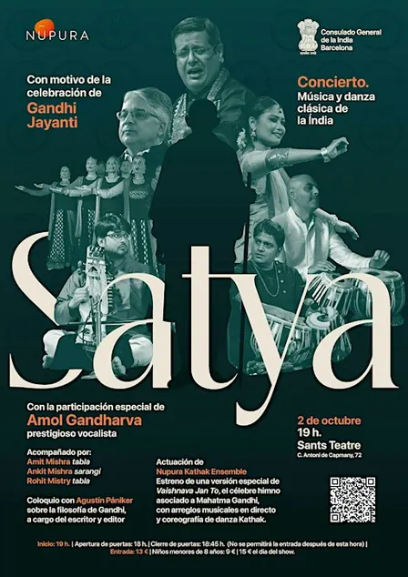 SATYA EL CONCIERTO DE MUSICA Y DANZA CLÁSICA DE LA INDIA