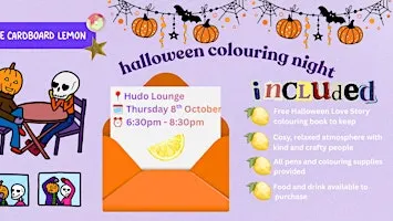 Halloween Cosy Colouring Night with TheCardboardLemon