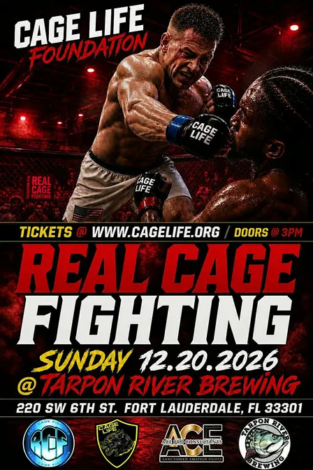 SOUTH FLORIDA FIGHT NIGHT - Tarpon River Brewing  - December 20th  2026