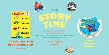Detour Doughnuts Story Time- One Fish Two Fish Red Fish Blue Fish