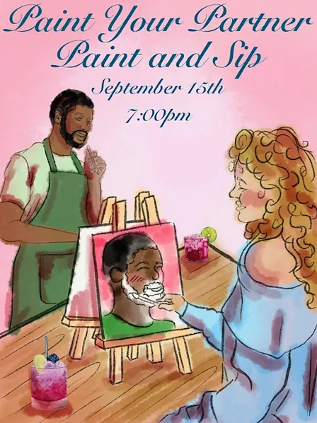 Paint Your Partner Paint & Sip @ The Pitch