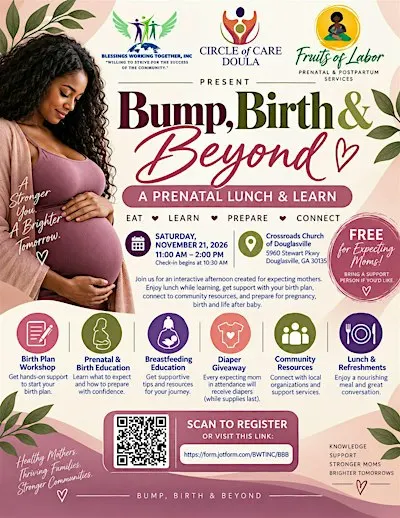 Bump, Birth & Beyond: Vendor Registration A Prenatal Lunch & Learn