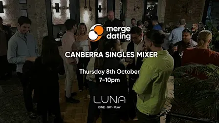 Canberra | Singles Mixer | Luna Bar | Thursday 8th October | 30-40