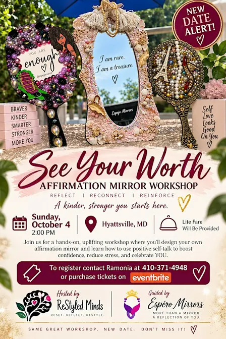 See Your Worth Affirmation Mirror Workshop