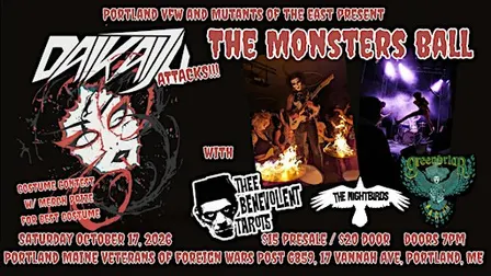 Daikaiju Attacks The Monster’s Ball w/ Greenbriar, Tarots, Nightbirds