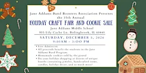 2026 Jane Addams Band Boosters Holiday Craft Fair