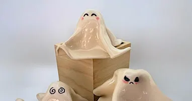 HALF TERM Make Your Own Ghost! Halloween Pottery Workshop 26th October