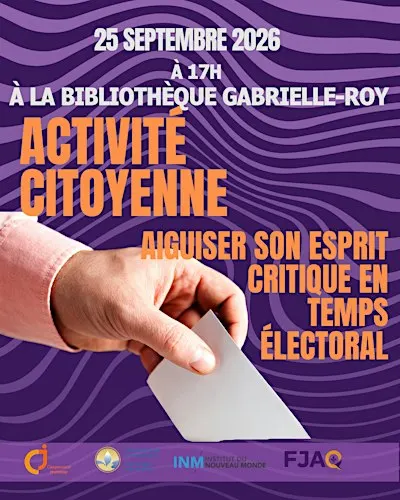 Activité citoyenne : Aiguiser son esprit critique en temps électoral